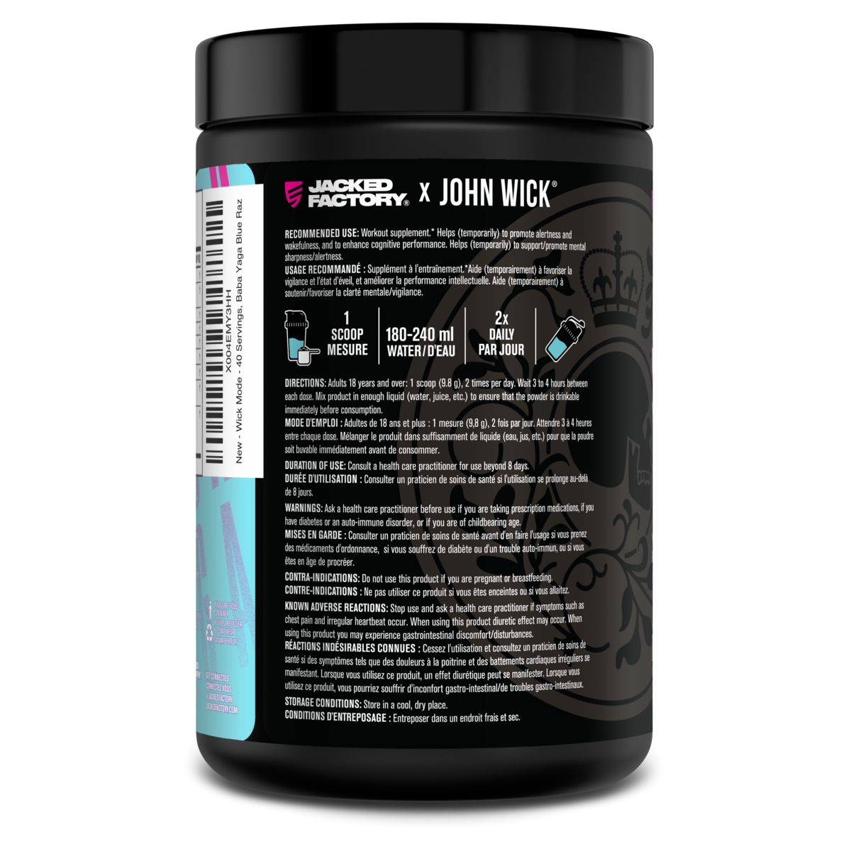 Jacked Factory X John Wick - John Wick Pre-Workout