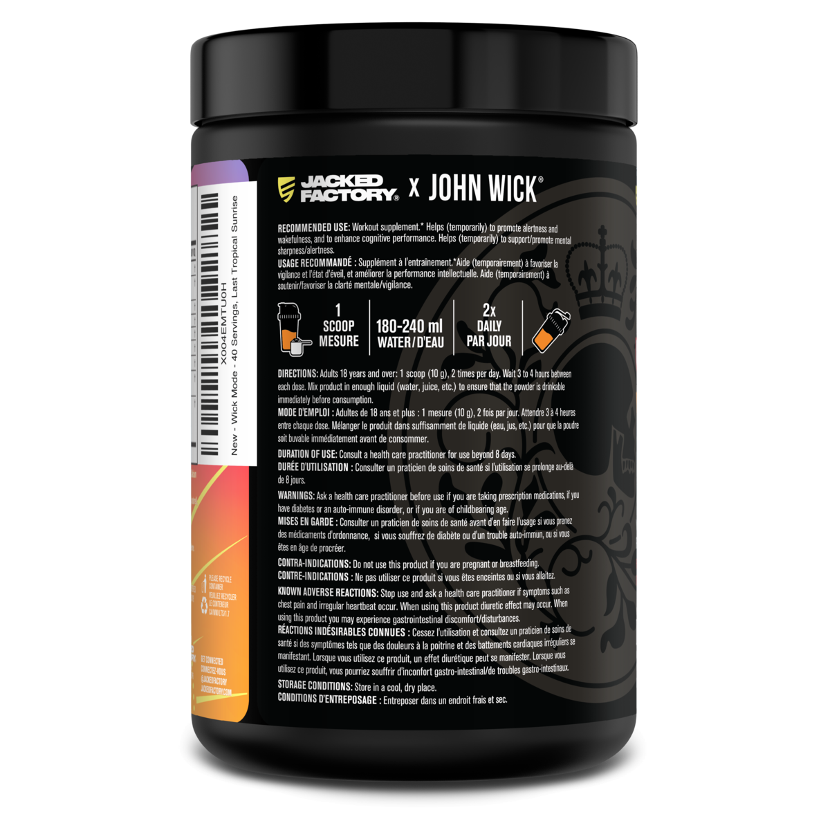 Jacked Factory X John Wick - John Wick Pre-Workout