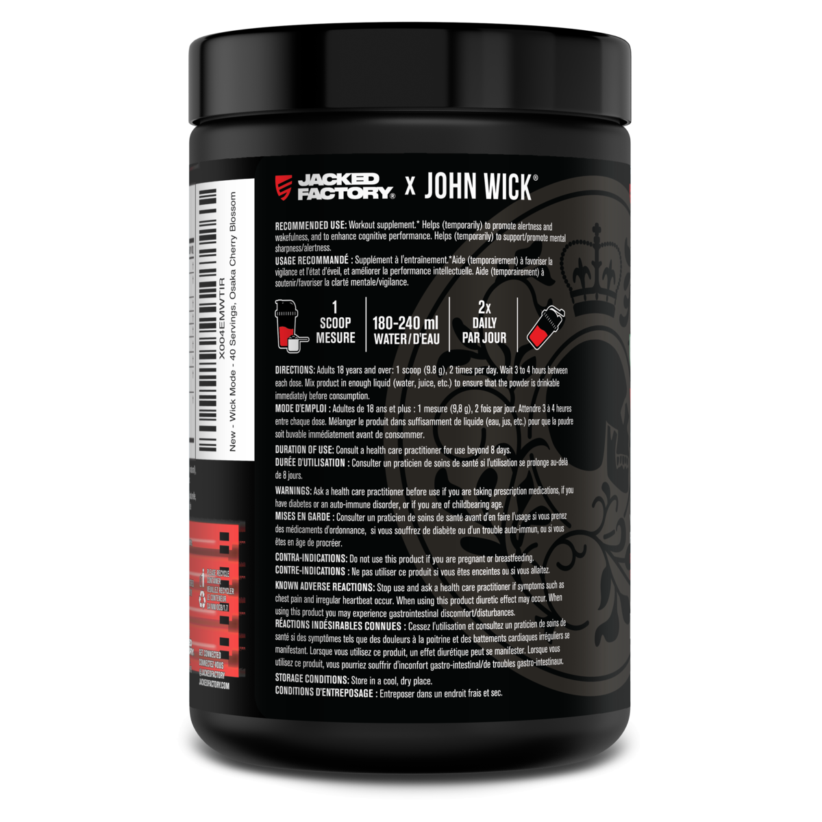 Jacked Factory X John Wick - John Wick Pre-Workout
