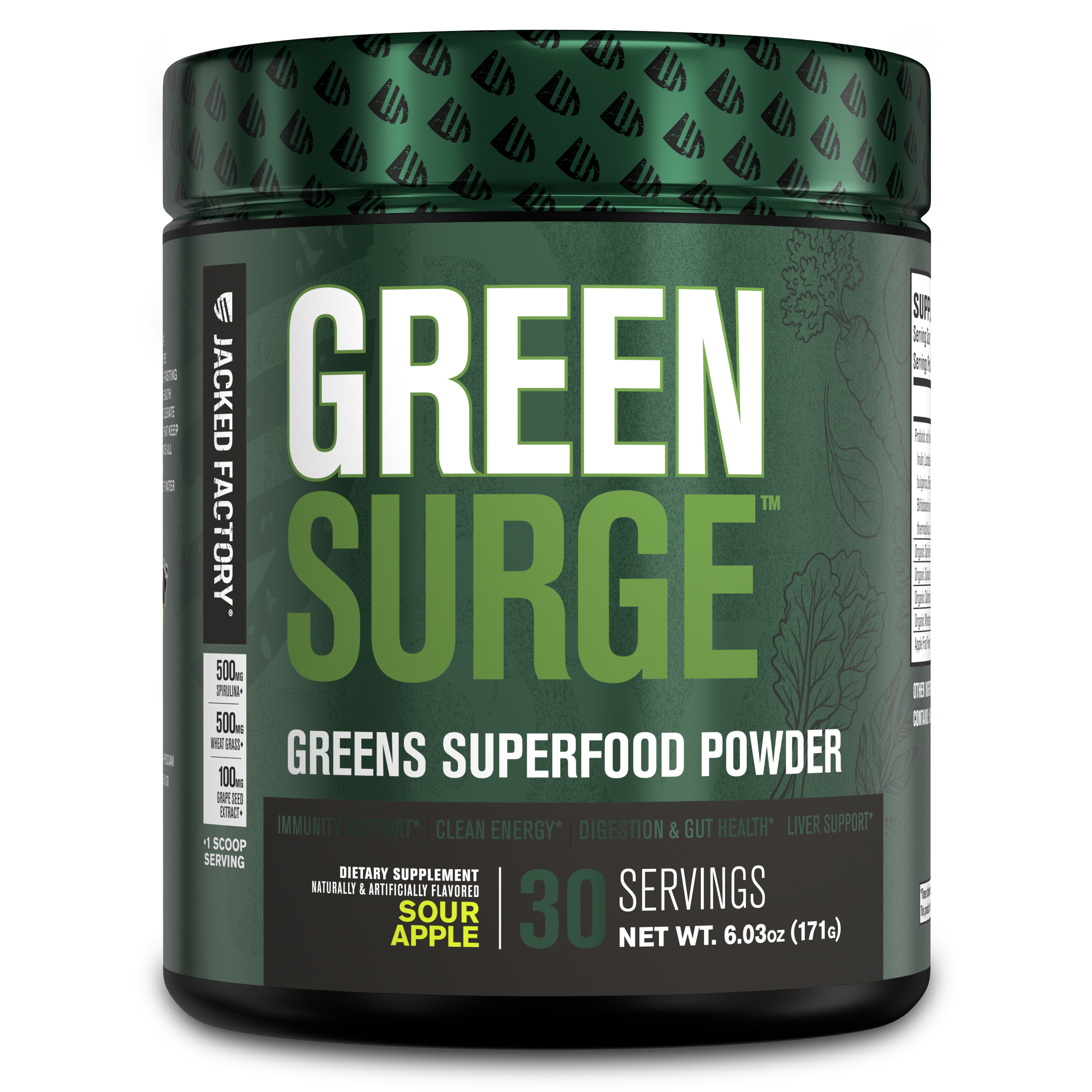 Green Surge Greens Powder w/Probiotics & Digestive Enzymes