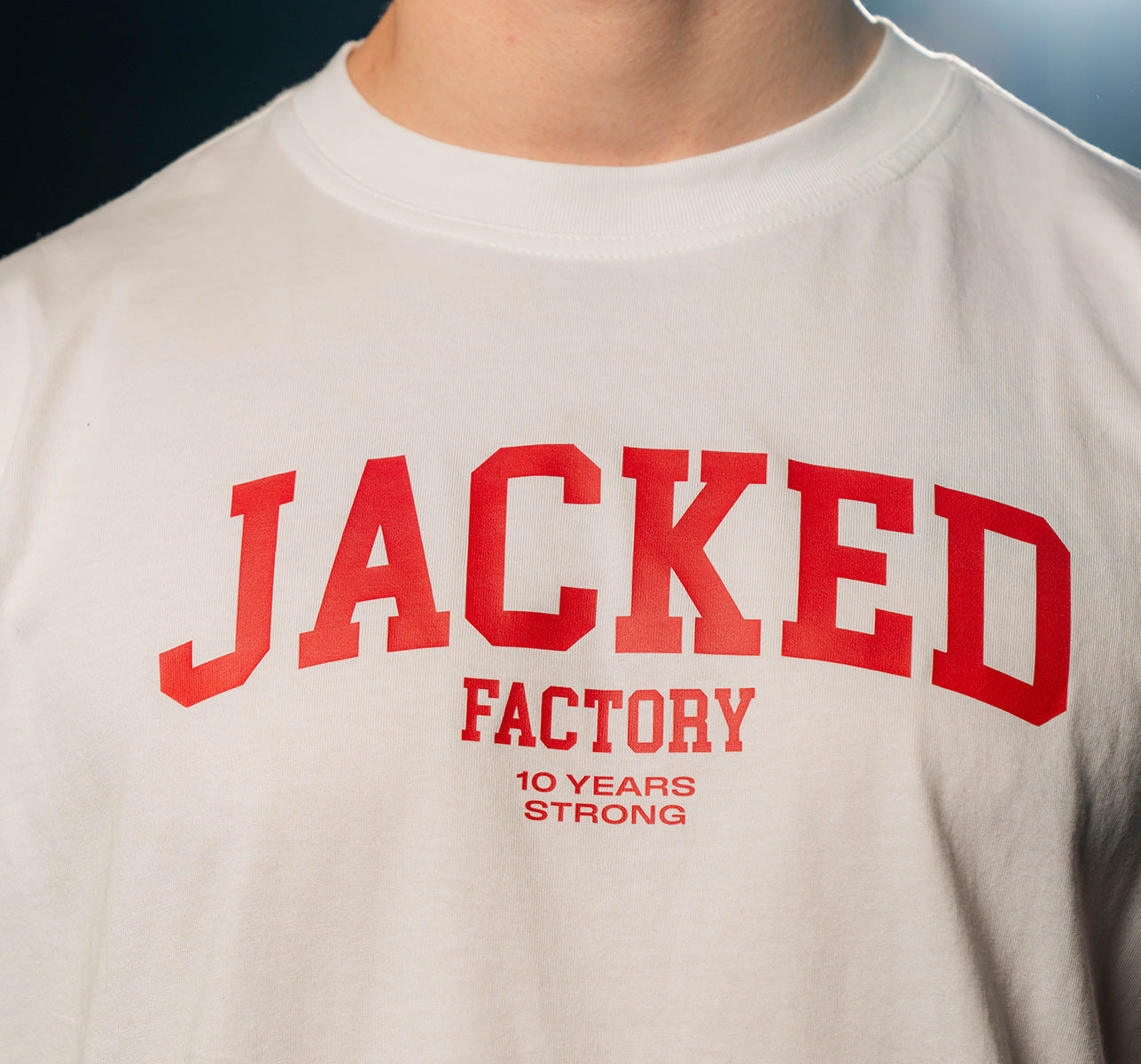 Jacked Factory T-Shirt (10 Years Strong)